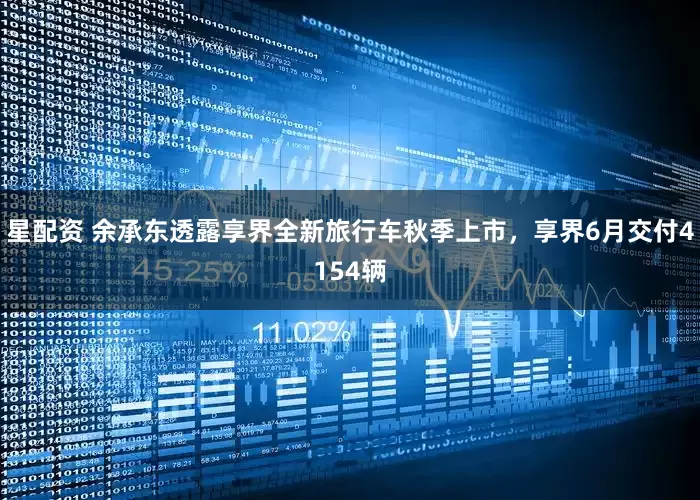 星配资 余承东透露享界全新旅行车秋季上市，享界6月交付4154辆