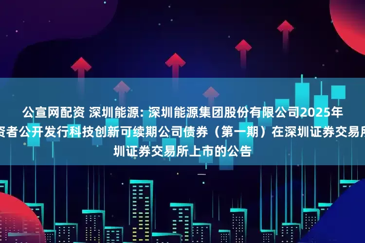公宣网配资 深圳能源: 深圳能源集团股份有限公司2025年面向专业投资者公开发行科技创新可续期公司债券（第一期）在深圳证券交易所上市的公告