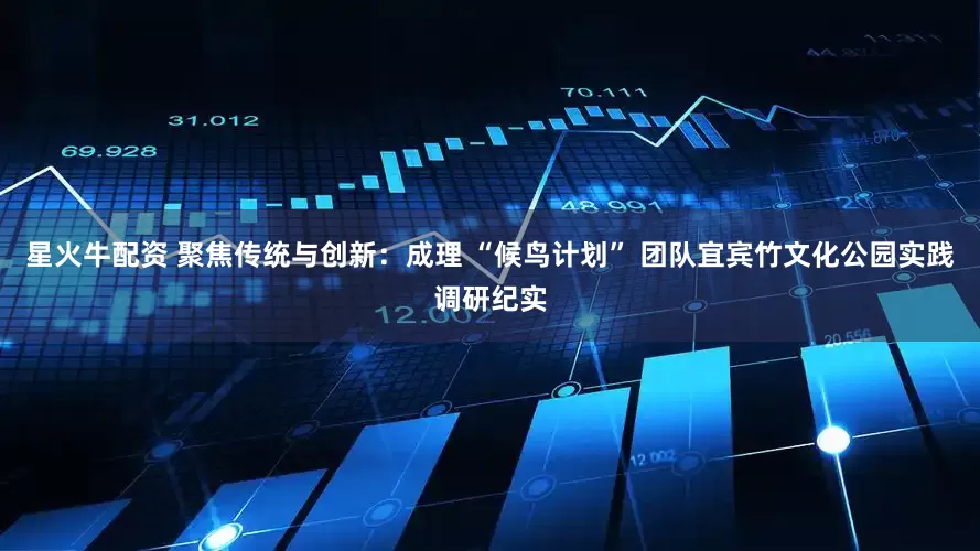 星火牛配资 聚焦传统与创新：成理 “候鸟计划” 团队宜宾竹文化公园实践调研纪实